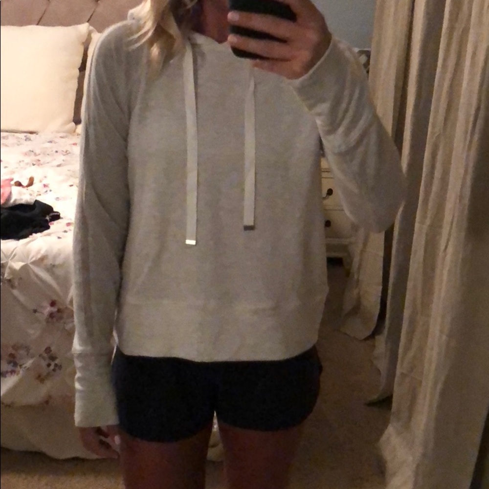 Athleta lightweight grey hoodie
